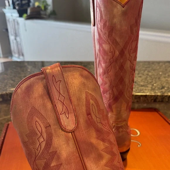Old Gringo Pink Western Boots - Picture 6 of 6